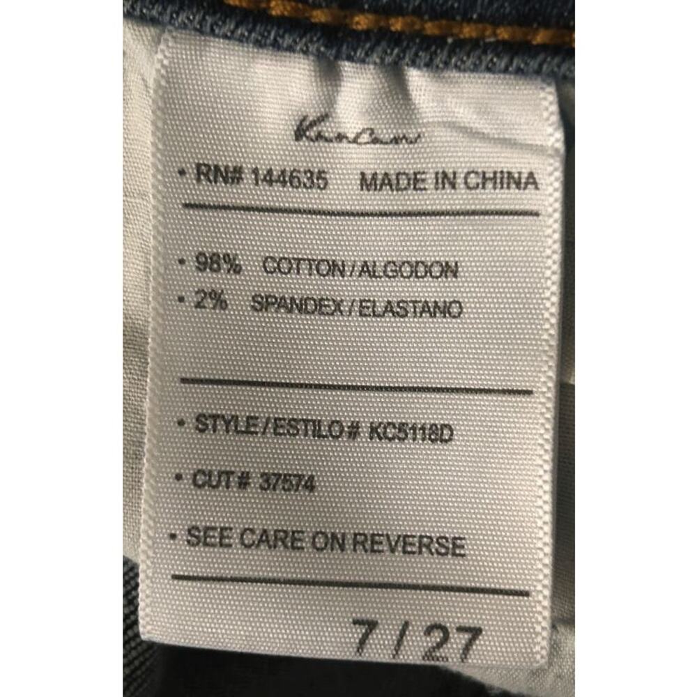 KanCan Mid-Rise Distressed Button Fly Skinny Jeans Size 7 27X29 - Picture 7 of 7